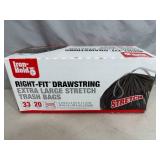 New Box of 33 Gallon Drawstring Trash Bags