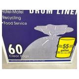 New Box of 55 Gallon Drum Liner Trash Bags
