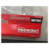 Unused Milwaukee Packout Ratchet and Socket Storage Tray
