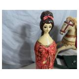 Vintage Hair Spray Cover, Wooden Rocking Horse, Betty Boop