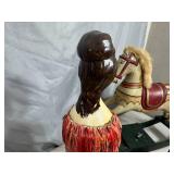 Vintage Hair Spray Cover, Wooden Rocking Horse, Betty Boop