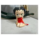 Vintage Hair Spray Cover, Wooden Rocking Horse, Betty Boop