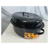 New 20 lb Graniteware Roaster Pan with Lid