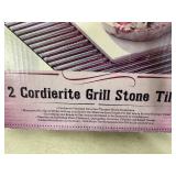 New Set of 2 Cordierite Grill Stone Tiles