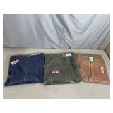 3 New Quarter Zip Sweaters - Size 5XL