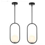 Modern Globe Pendant Light Fixture 2 Pack $132.99 Retail - Brand New