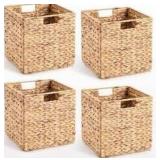 Wicker Storage Cube Basket Set of 4 $59.99 Retail - Brand New