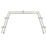 Double Bay Window Curtain Rod Set $53 Retail - Brand New