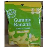 Nice Gummy Banana Peelable Candy - 5 Cases, 60 Bags per Case, 2.82oz - Brand New