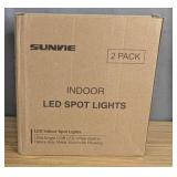 SUNVIE 2 Pack LED 120V 3" SpotLights Indoor, 3W Up Lights Floor Spotlight, 3000K Uplights - Brand New