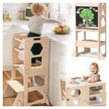 4-in-1 Toddler Kitchen Step Stool $77.99 Retail - Brand New