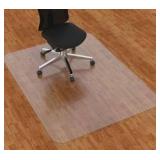 Clear Office Chair Mat for Hard Floors 36" x 48" $37.99 Retail - Brand New