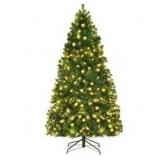 7Ft Pre-Lit Artificial Christmas Tree $85.99 Retail - Brand New