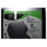 Seagate Barracuda 1TB SSD and Toshiba 500GB Hard Drive