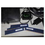 Assorted Electronics - Boombox, Paper Shredder, HDMI Splitter, RAM, Signal PreAmp
