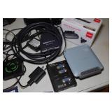 Assorted Electronics - Boombox, Paper Shredder, HDMI Splitter, RAM, Signal PreAmp
