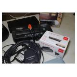 Assorted Electronics - Boombox, Paper Shredder, HDMI Splitter, RAM, Signal PreAmp
