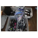 Assorted USB Cables, Wall Bricks, Car Adapters