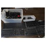 Assorted Keyboards and Computer Mouse