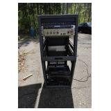 Audio Component Rack with Rack Mount Units - Rane, Behringer, Elin, BGW