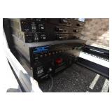 Audio Component Rack with Rack Mount Units - Rane, Behringer, Elin, BGW