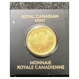 2025 CANADIAN MAPLE LEAF 1 GRAM .9999 FINE GOLD