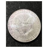 2001 AMERICAN SILVER EAGLE 1 TROY OZ .999 FINE SILVER