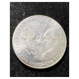 1988 AMERICAN SILVER EAGLE 1 TROY OZ .999 FINE SILVER