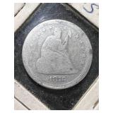 1876-S US SEATED LIBERTY QUARTER