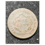 1822 US CORONET HEAD LARGE CENT