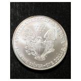 2002 AMERICAN SILVER EAGLE 1 TROY OZ .999 FINE SILVER