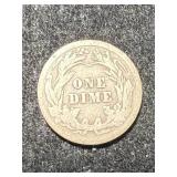 1913 US BARBER DIME
