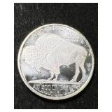 1 TROY OZ .999 FINE SILVER BUFFALO INDIAN ROUND