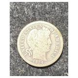 1914 US BARBER DIME