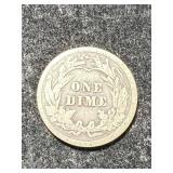 1914 US BARBER DIME
