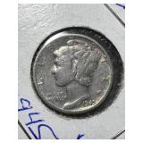 1945-D US MERCURY DIME