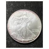 2004 AMERICAN SILVER EAGLE 1 TROY OZ .999 FINE SILVER
