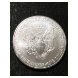 2004 AMERICAN SILVER EAGLE 1 TROY OZ .999 FINE SILVER