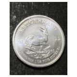 2022 S. AFRICAN KRUGERRAND 1 TROY OZ .999 FINE SILVER