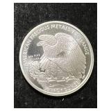 HALF TROY OZ .999 FINE SILVER WALKING LIBERTY ROUND