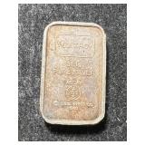 1 TROY OZ .999 FINE SILVER ASSAY BAR