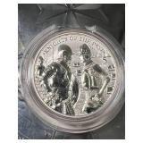 1 TROY OZ .999 FINE SILVER KNIGHTS OF THE PAST ROUND IN AIRTITE
