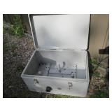 Metal locking /latching box with op...
