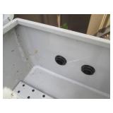 Metal locking /latching box with op...