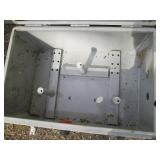 Metal locking /latching box with op...