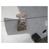 Metal locking /latching box with op...