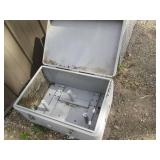 Metal locking /latching box with op...