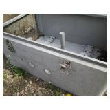 Metal locking /latching box with op...