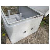 Metal locking /latching box with op...