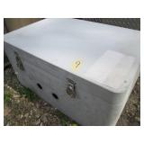 Metal locking /latching box with op...